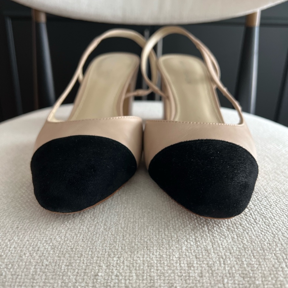 Marc Fisher The Laynie Block Heel Pump in natural - Picture 3 of 5